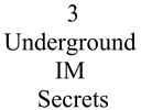 Thumbnail 3 Underground IM Secrets PLR E-Book + Bonus Software