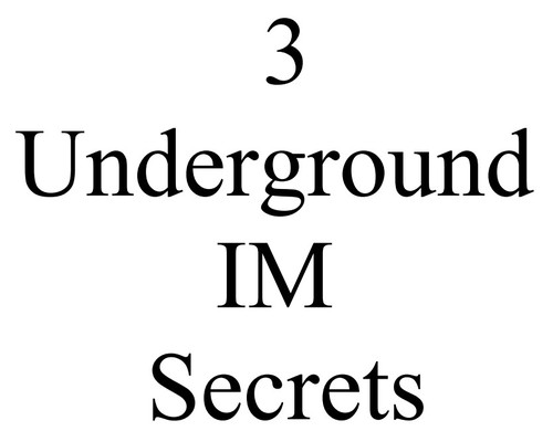 Product picture 3 Underground IM Secrets PLR E-Book + Bonus Software