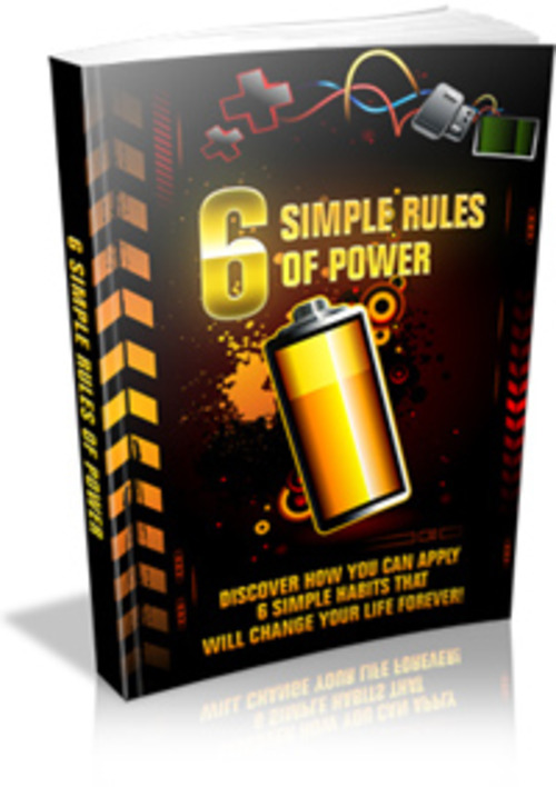 Product picture 6SimpleRules of Power PLR E-book + Website + Bonus Software