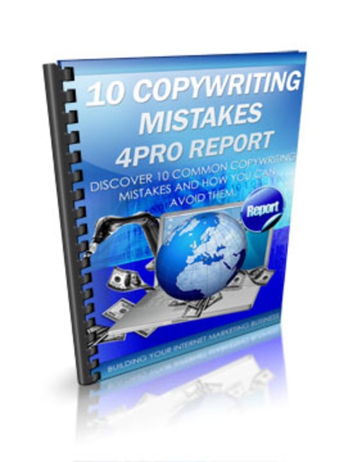 Product picture 10 Copyrighting Mistakes PLR E-Book + Website + Bonus