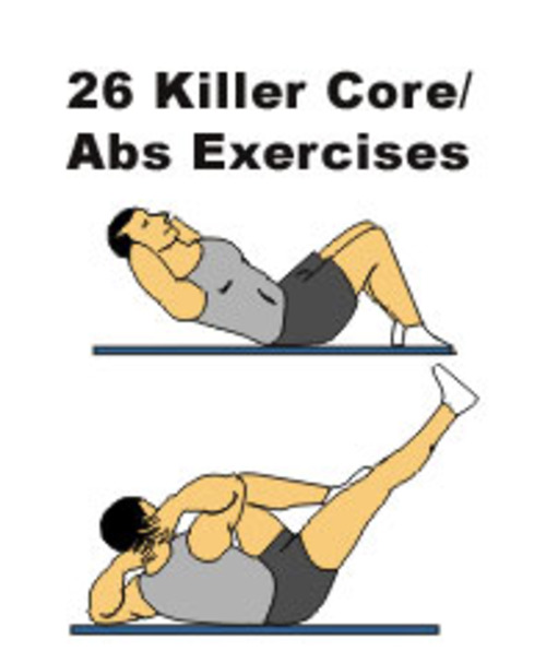 Product picture 26 Core Abs Exercises PLR E-book + Website + Bonus