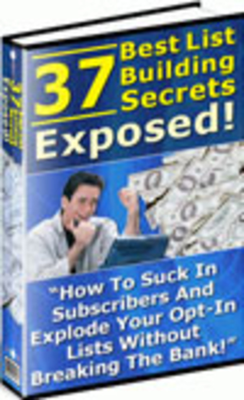Product picture 37 List Building Secrets PLR ebook + Website + Bonus