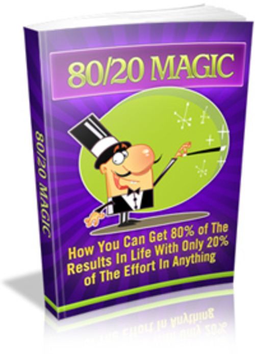 Product picture 80/20 Principle PLR E-book + Website + Bonus