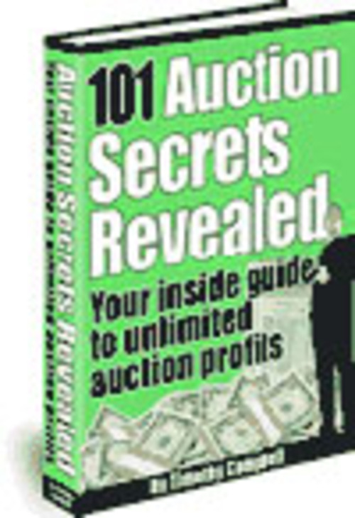 Product picture 101 Auction Tips PLR E-book + Website + Bonus