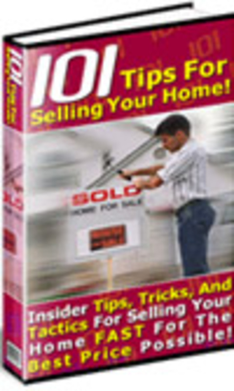Product picture 101 Tips for selling your home PLR E-book + Website + Bonus 