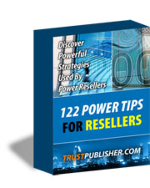 Product picture 122 Power Tips For Resellers PLR E-book + Website + Bonus