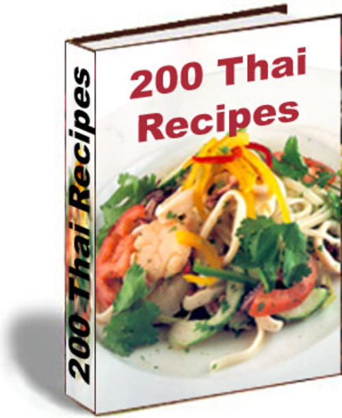 Product picture 200 Thai Recipes PLR E-book + Website + Bonus Software