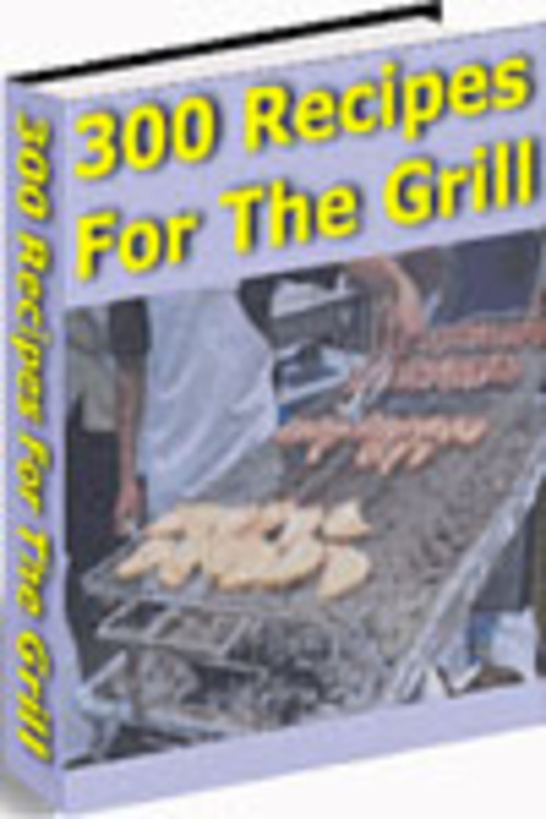 Product picture 300 Grill Recipes PLR E-book + Website + Bonus Software