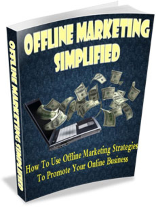 Product picture Offline Marketing Simplified PLR E-book + Website + Bonus