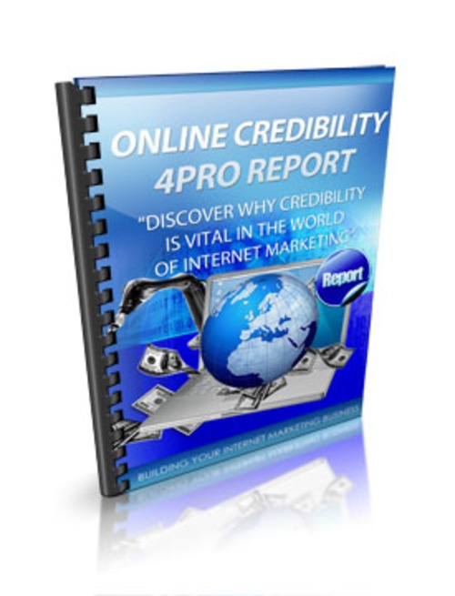 Product picture Online Credibility For Pros PLR E-book + Website + Bonus Sof