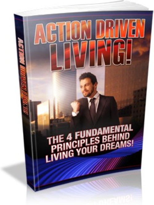 Product picture Action Driven Living PLR E-book + Website + Bonus