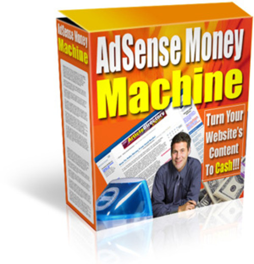 Product picture Adsense Money Machine PLR E-book + Website + Bonus