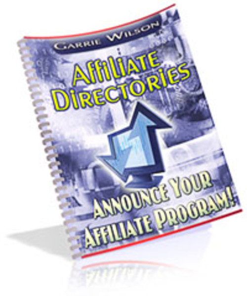 Product picture Afflilate Directories PLR E-book + Website + Bonus