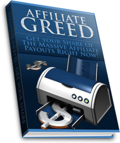 Product picture Affiliate Greed PLR E-book + Website + Bonus