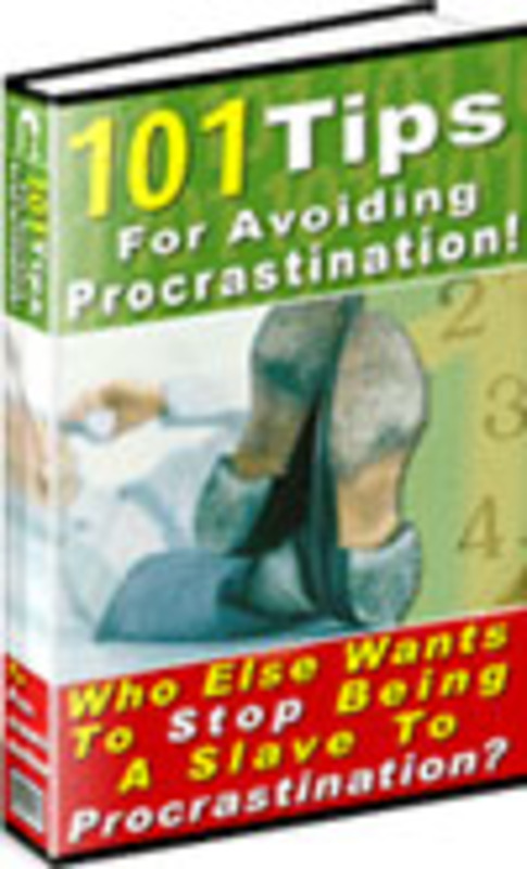 Product picture Avoiding Procrastination MRR E-Book + Website + Bonus