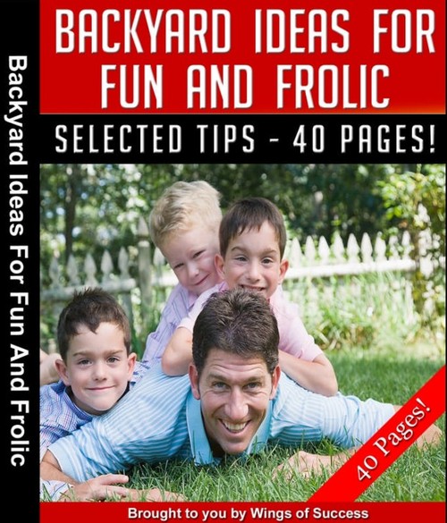 Product picture Backyard Ideas for Fun and Frolic MRR E-book + Bonus