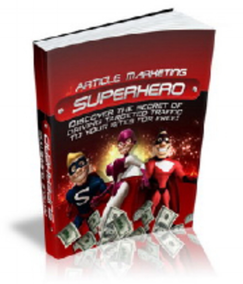 Product picture Article Marketing Superhero MRR E-Book + Website + Bonus
