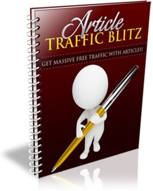 Product picture Article Traffic Blitz MRR E-Book + Website + Bonus