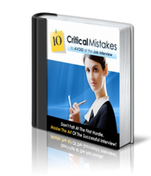 Product picture Job Interview Mistakes MRR E-Book + Website + Bonus