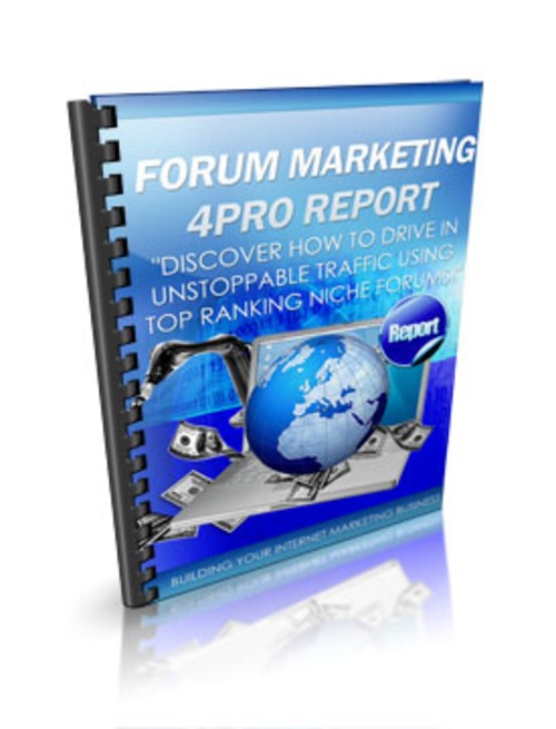 Product picture Forum Marketing 4Pro MRR E-Book + Website + Bonus