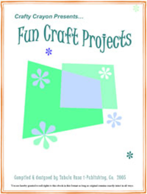 Product picture Fun Craft Projects MRR E-Book + Website + Bonus