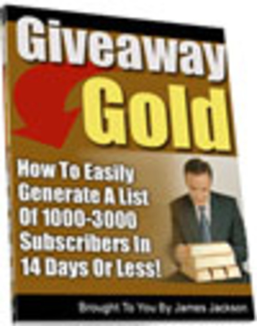 Product picture Give Away Gold MRR E-Book + Website + Bonus