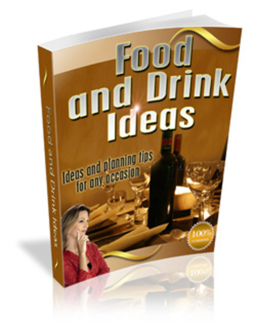 Product picture Good Food and Drink Ideas MRR E-Book + Website + Bonus
