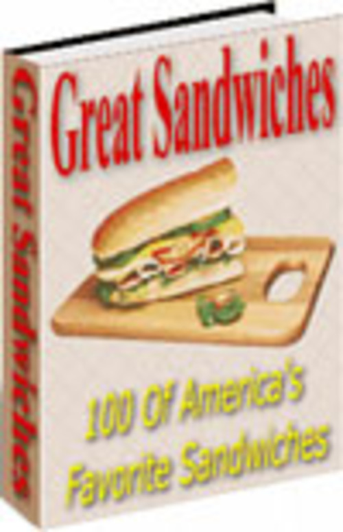 Product picture Great Sandwiches MRR E-Book + Website + Bonus