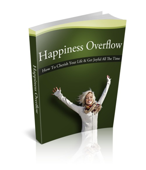 Product picture Happiness Overflow PLR E-Book + Website + Bonus